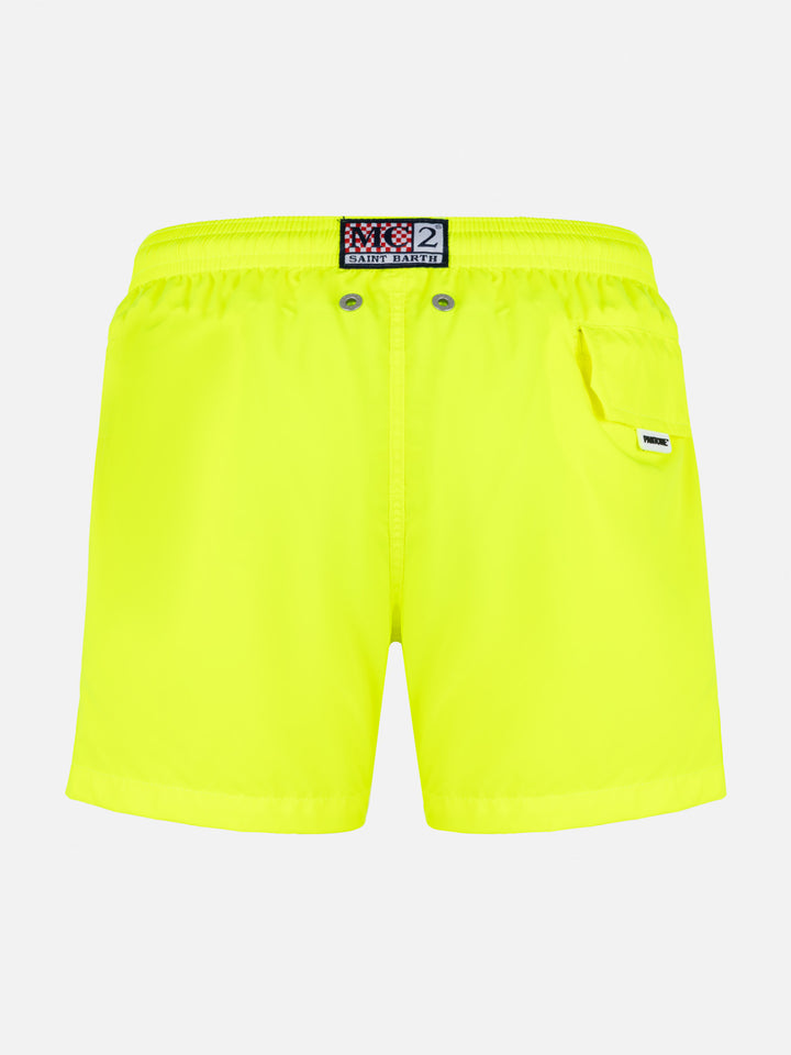 Jean Lighting Pantone lightweight fluo yellow swim shorts | PANTONE® SPECIAL EDITION - MC2 Saint Barth