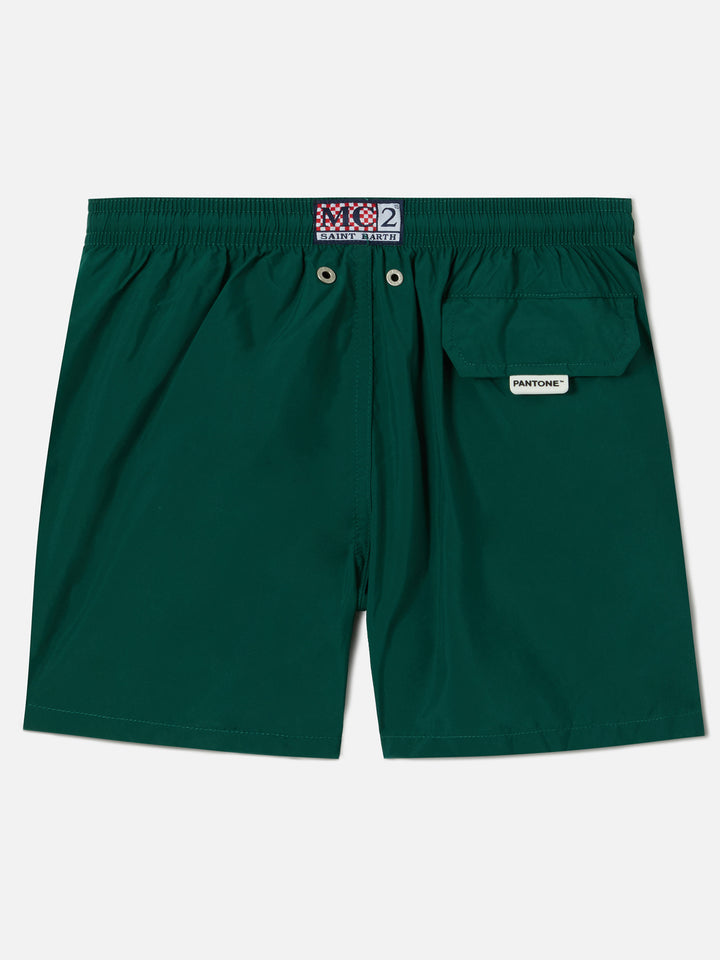 Short de bain Jean Lighting Pantone uni British Green 