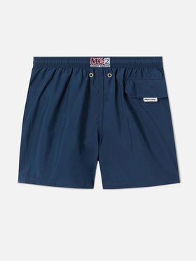 Short de bain Jean Lighting Pantone uni Blue Navy 