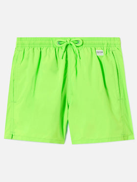 Short de bain Jean Lighting Pantone uni Fluo Green 