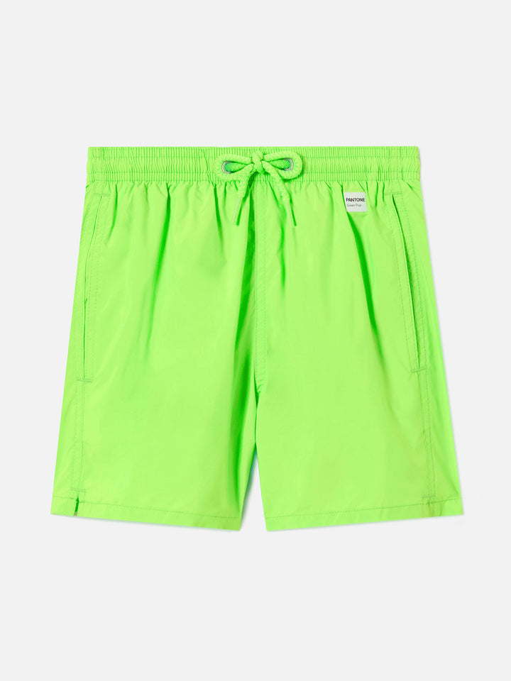 Jean Lighting Pantone swim shorts solid Fluo Green