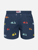 Jean Lighting lightweight swim shorts with Vespa embroidery | VESPA SPECIAL EDITION