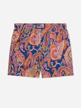 Costume mare Jean Lighting 70 in tessuto leggero con stampa paisley