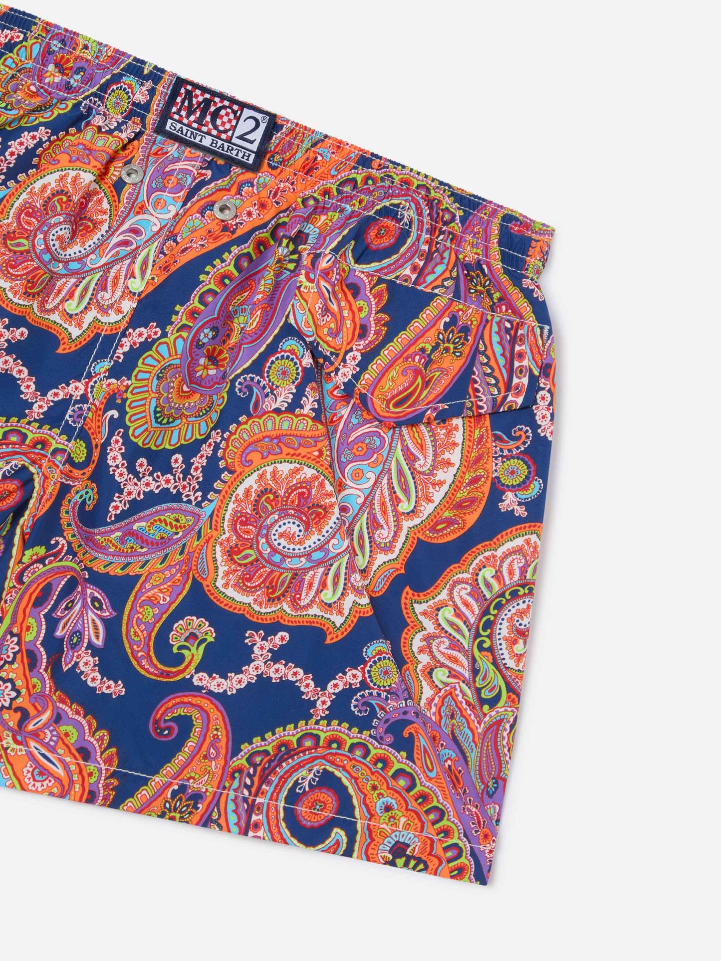 Costume mare Jean Lighting 70 in tessuto leggero con stampa paisley