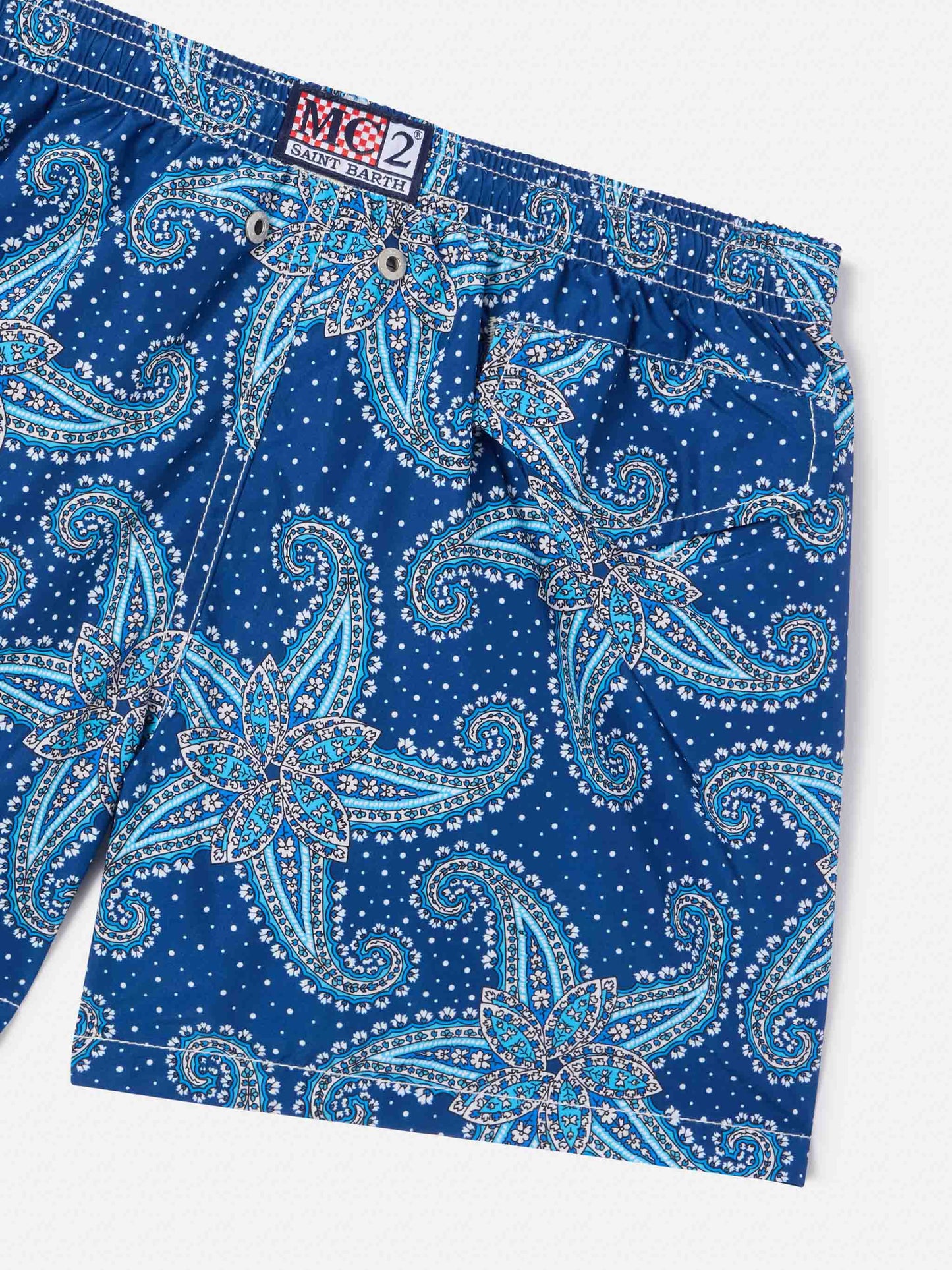 Short de bain garçon à imprimé paisley 
