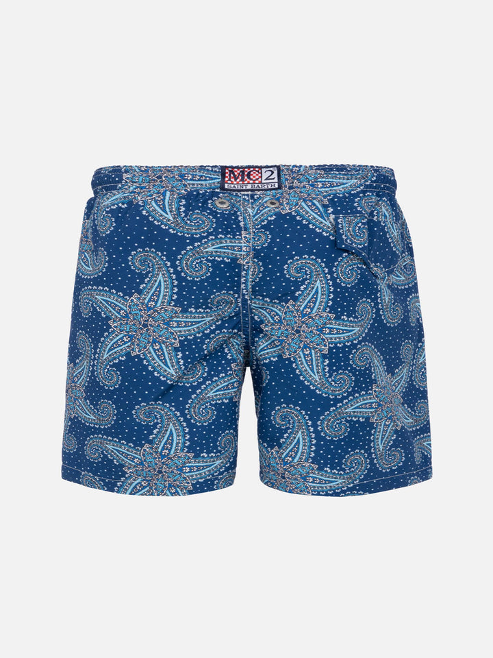 Boy swim shorts with paisley print - MC2 Saint Barth