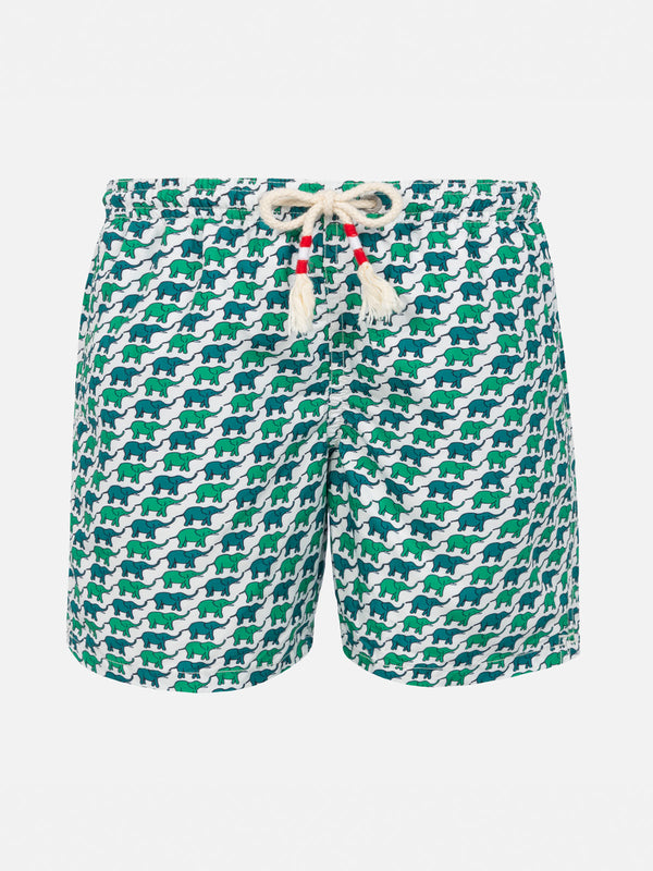 Jungen-Badeshorts mit Elefanten-Print