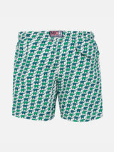 Jungen-Badeshorts mit Elefanten-Print