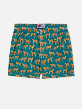 Costume mare Jean Lighting 70 in tessuto leggero con stampa puma