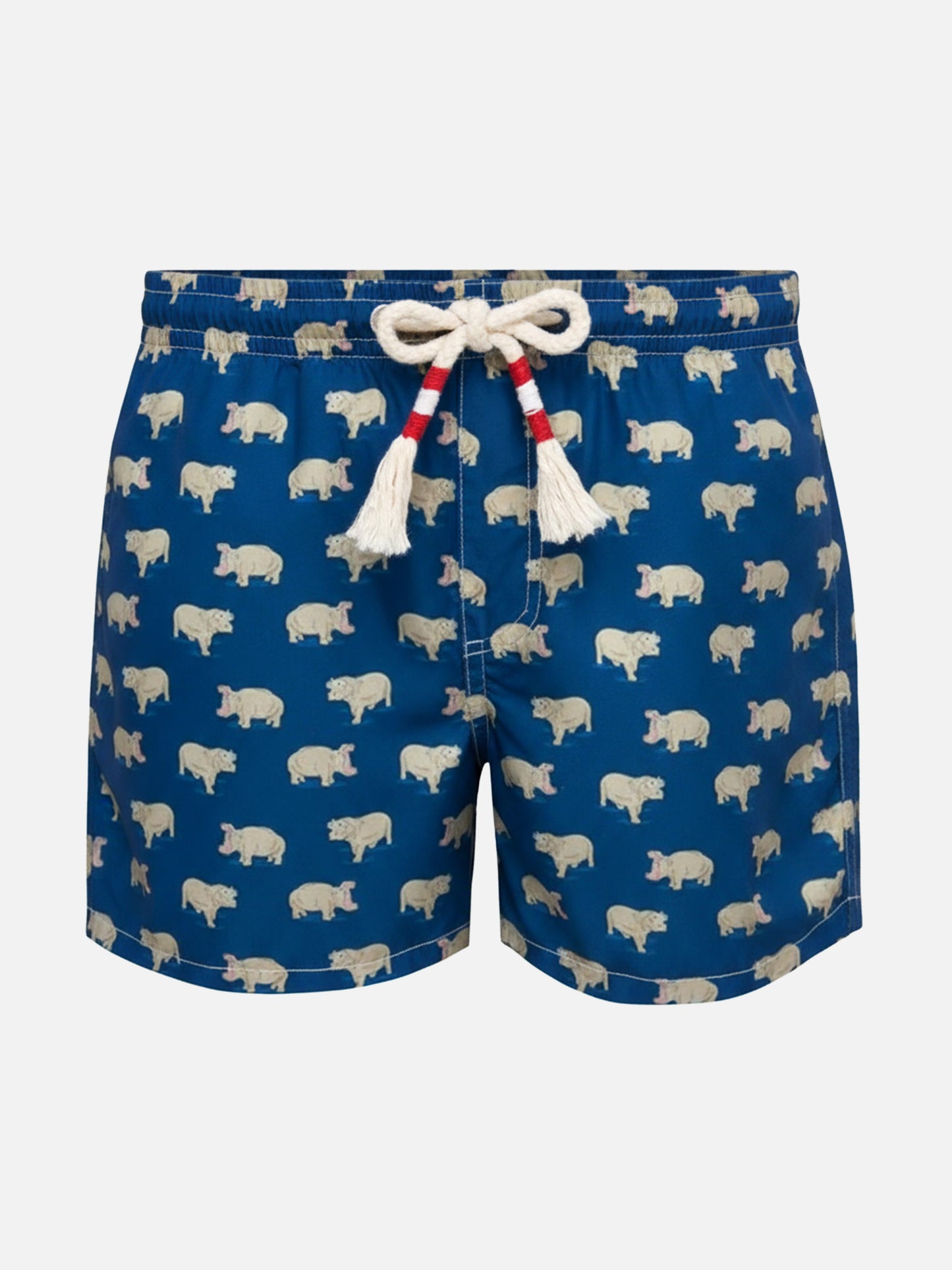 Jean Lighting 70 leichte Badeshorts mit Nilpferd-Print