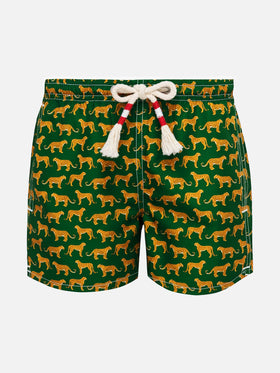 Jean Lighting 70 leichte Badeshorts mit Leopardenmuster