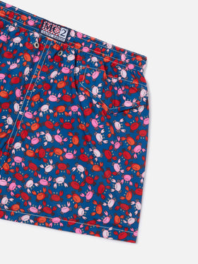 Short de bain garçon à imprimé crabes 