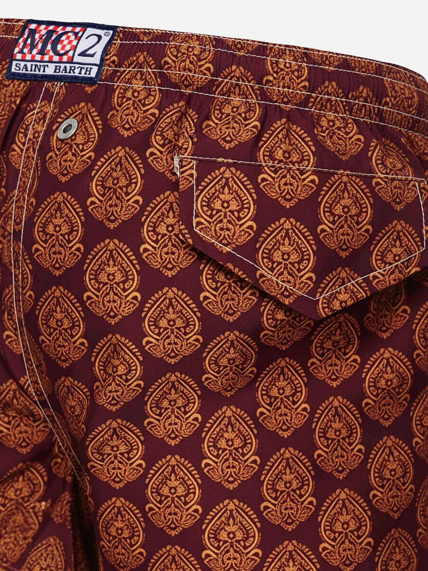 Jean Lighting 70 leichte Badeshorts mit indischem Muster