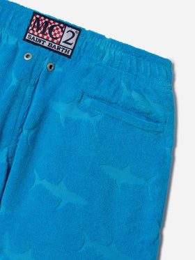 Bañador para niño con tiburones en relieve de rizo 