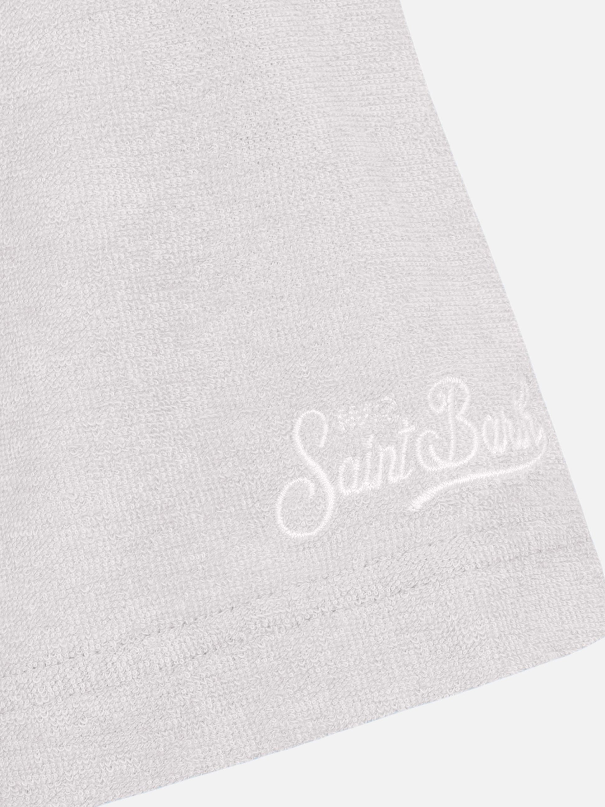 Jeremy white terry buttonless polo shirt - MC2 Saint Barth