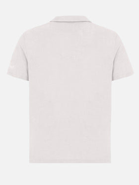 Jeremy white terry buttonless polo shirt - MC2 Saint Barth