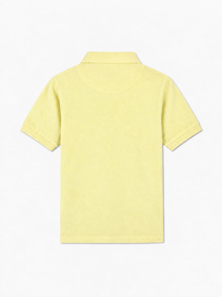 Polo en éponge jaune pâle pour garçon Jeremy Jr 