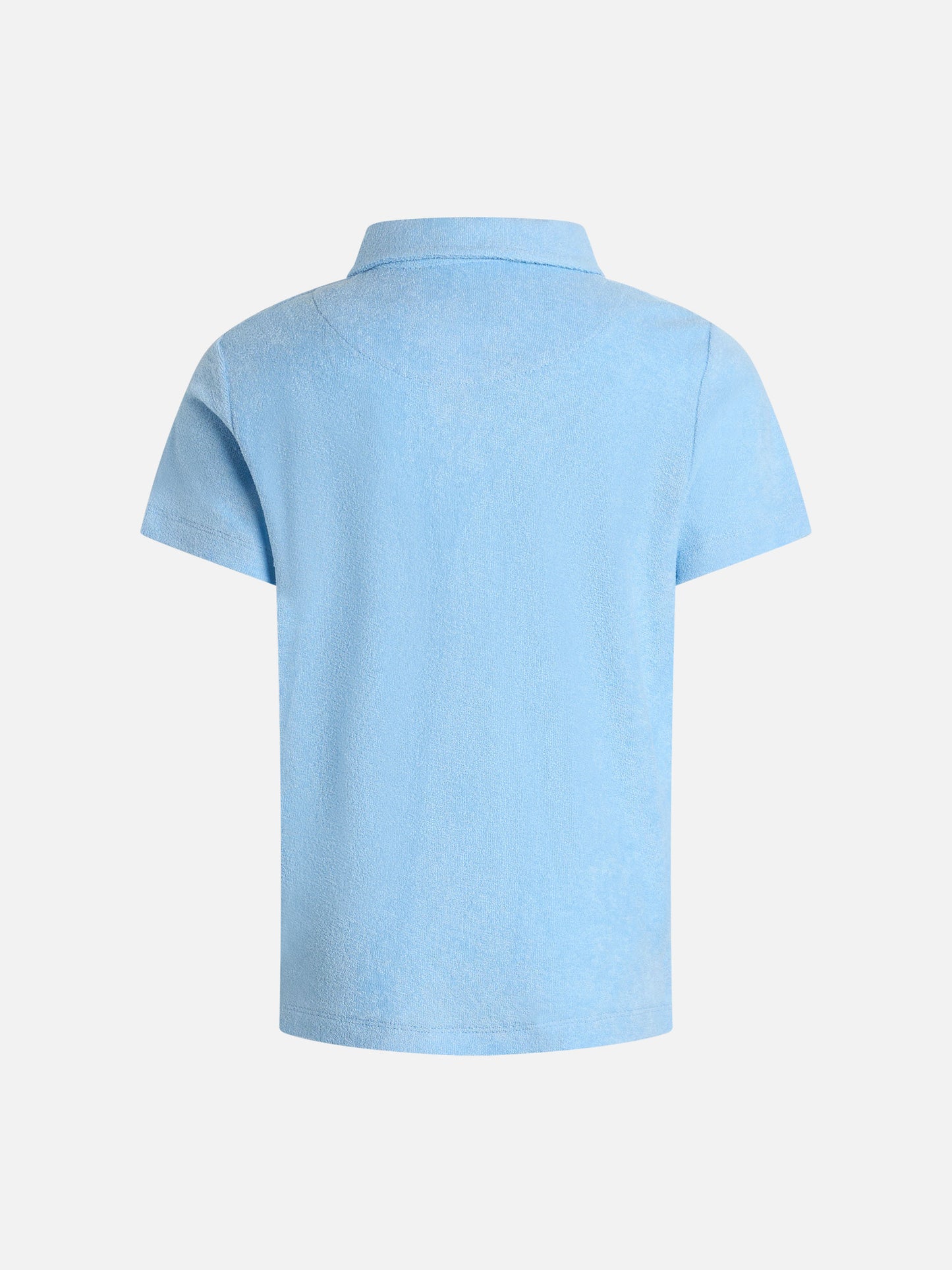 Boy light blue terry polo shirt Jeremy Jr - MC2 Saint Barth