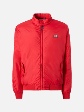 Leichte Jet-Bomberjacke in Rot
