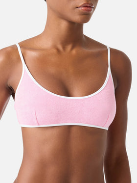 Bikini de rizo con tiras Pink Juliane y ribetes | Special Edition 