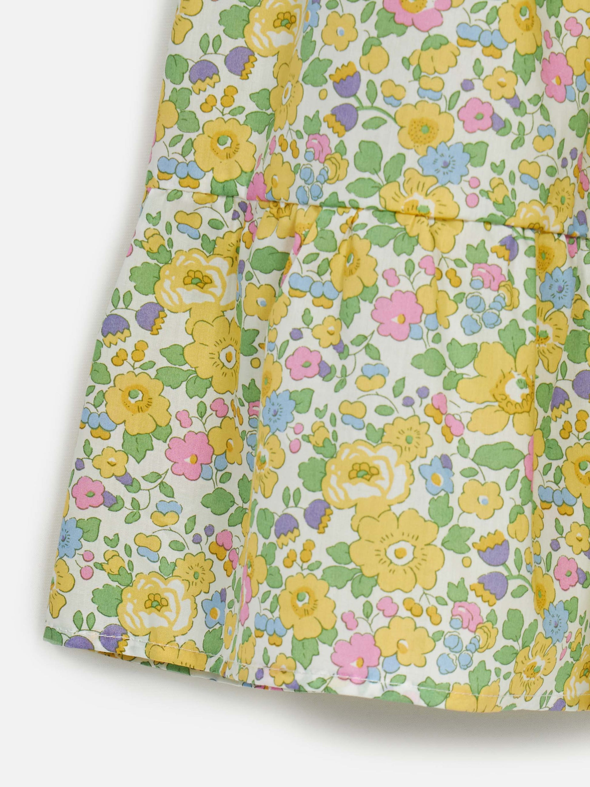 Girl cotton dress Jemine Jr with Betsy print | MADE WITH LIBERTY FABRIC - MC2 Saint Barth