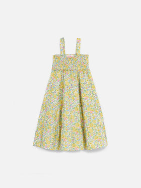 Girl cotton dress Jemine Jr with Betsy print | MADE WITH LIBERTY FABRIC - MC2 Saint Barth