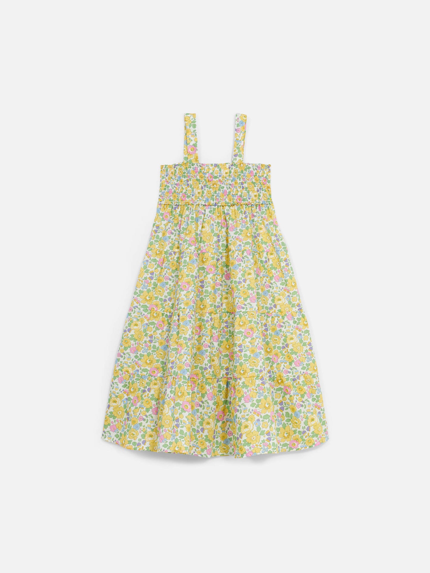 Girl cotton dress Jemine Jr with Betsy print | MADE WITH LIBERTY FABRIC - MC2 Saint Barth