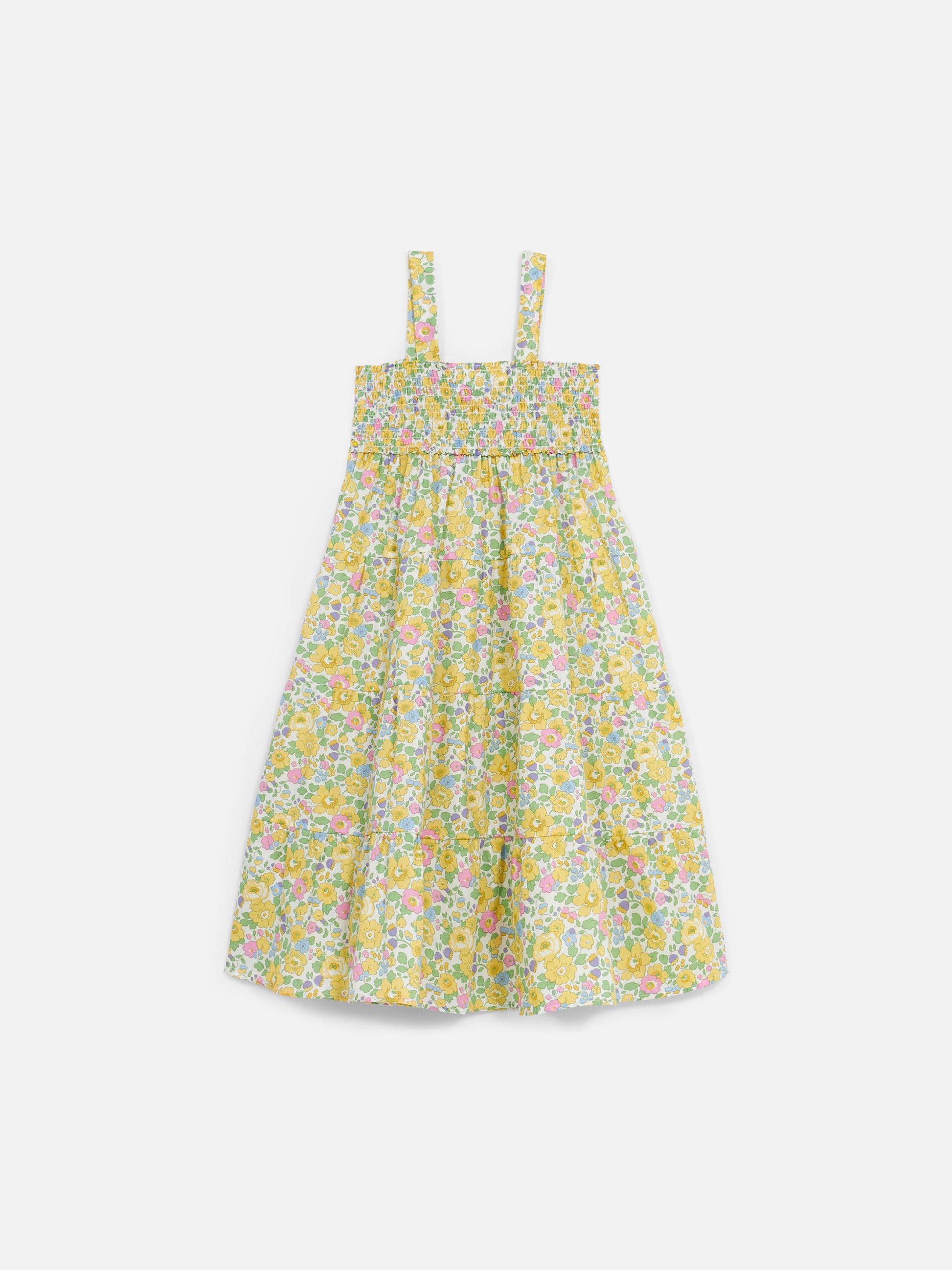 Girl cotton dress Jemine Jr with Betsy print | MADE WITH LIBERTY FABRIC - MC2 Saint Barth