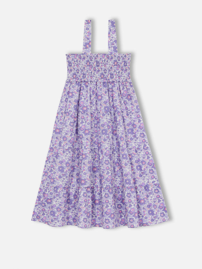 Mc2 Saint Barth Girl cotton dress Jemine Jr with Betsy print | MADE WITH LIBERTY FABRIC