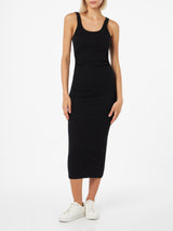 Woman ribbed cotton jersey tank dress