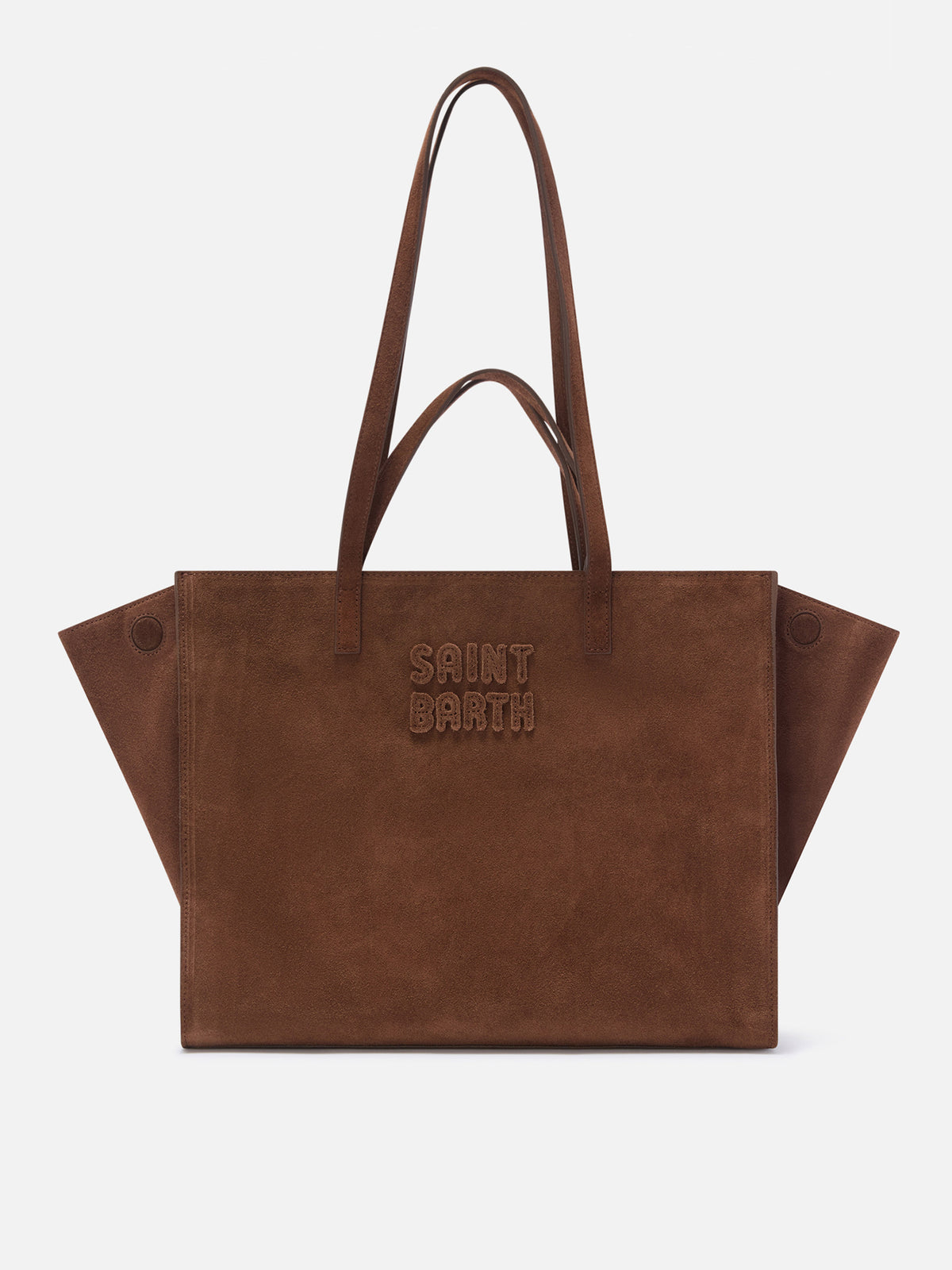 Bolso Jour Large de ante Brown con bordado del logo 