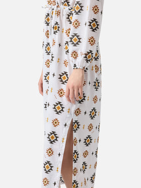 Abito lungo da spiaggia Jodie con stampa navajo