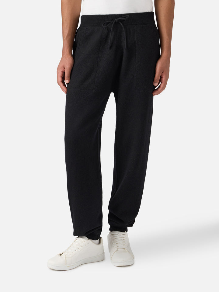 Pantaloni jogger in maglia modello John con tasche