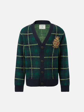 Cardigan da bambino Jonan con stampa bandana