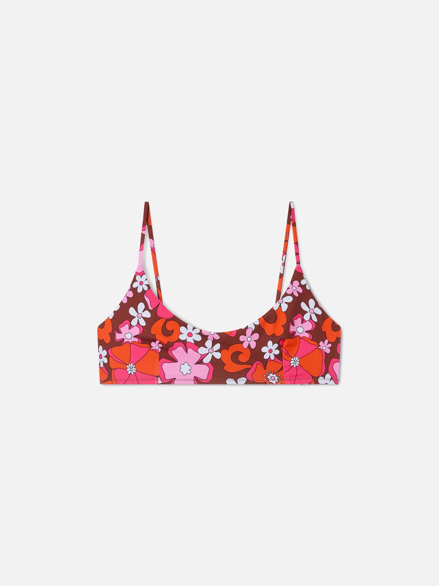 Judy floral print bralette bikini top