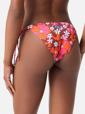 Bikini bralette Judy Virgo con estampado floral retro 