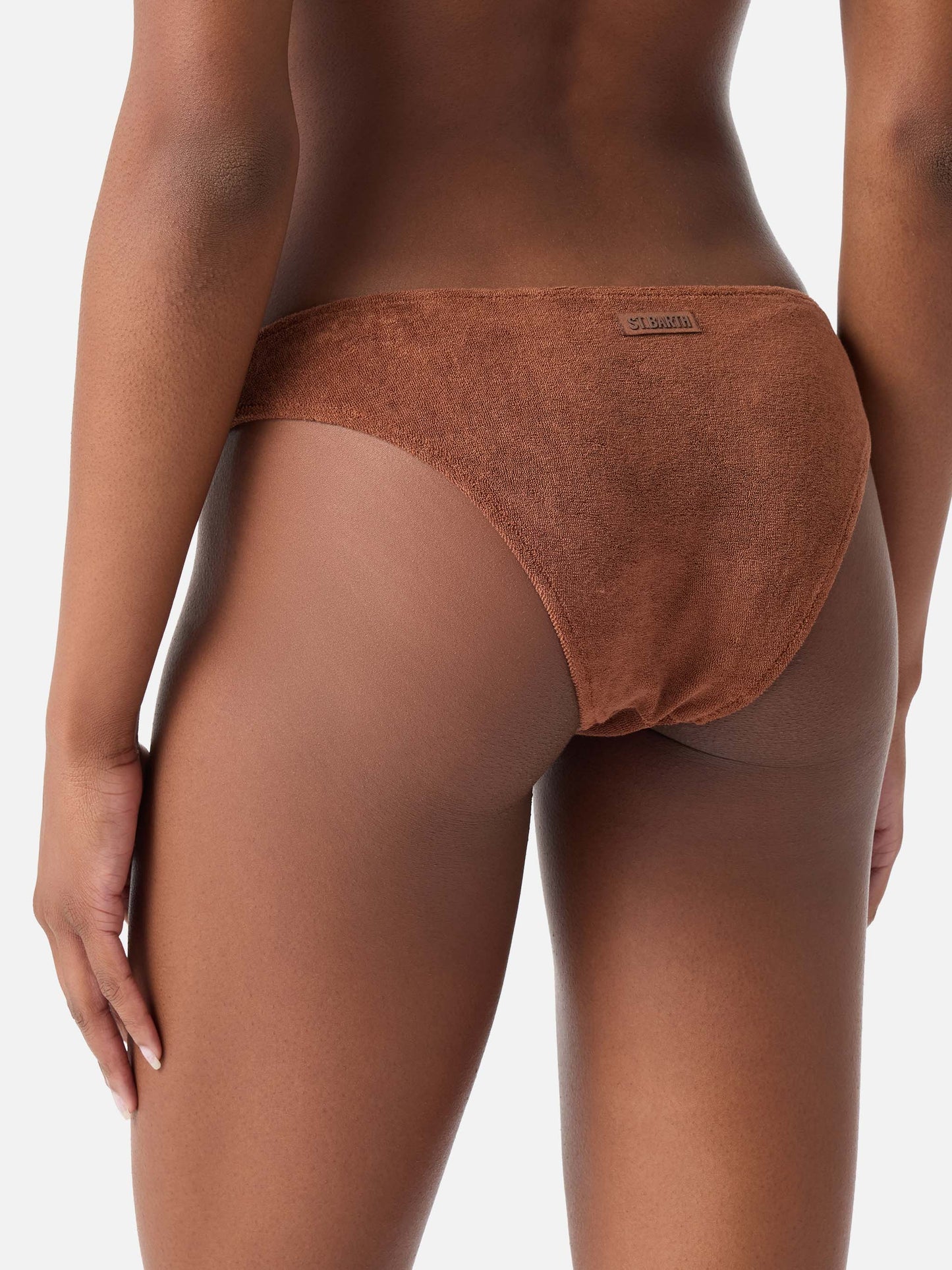 Bikini bralette de rizo marrón Judy Elise 