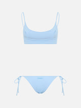 Woman light blue bralette bikini Judy Naomi