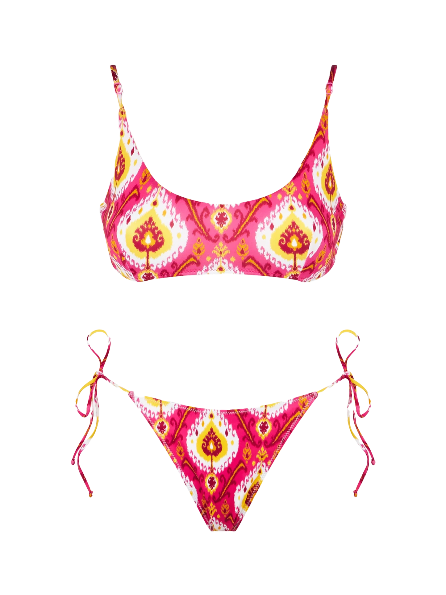 Woman bralette bikini with ikat print - MC2 Saint Barth
