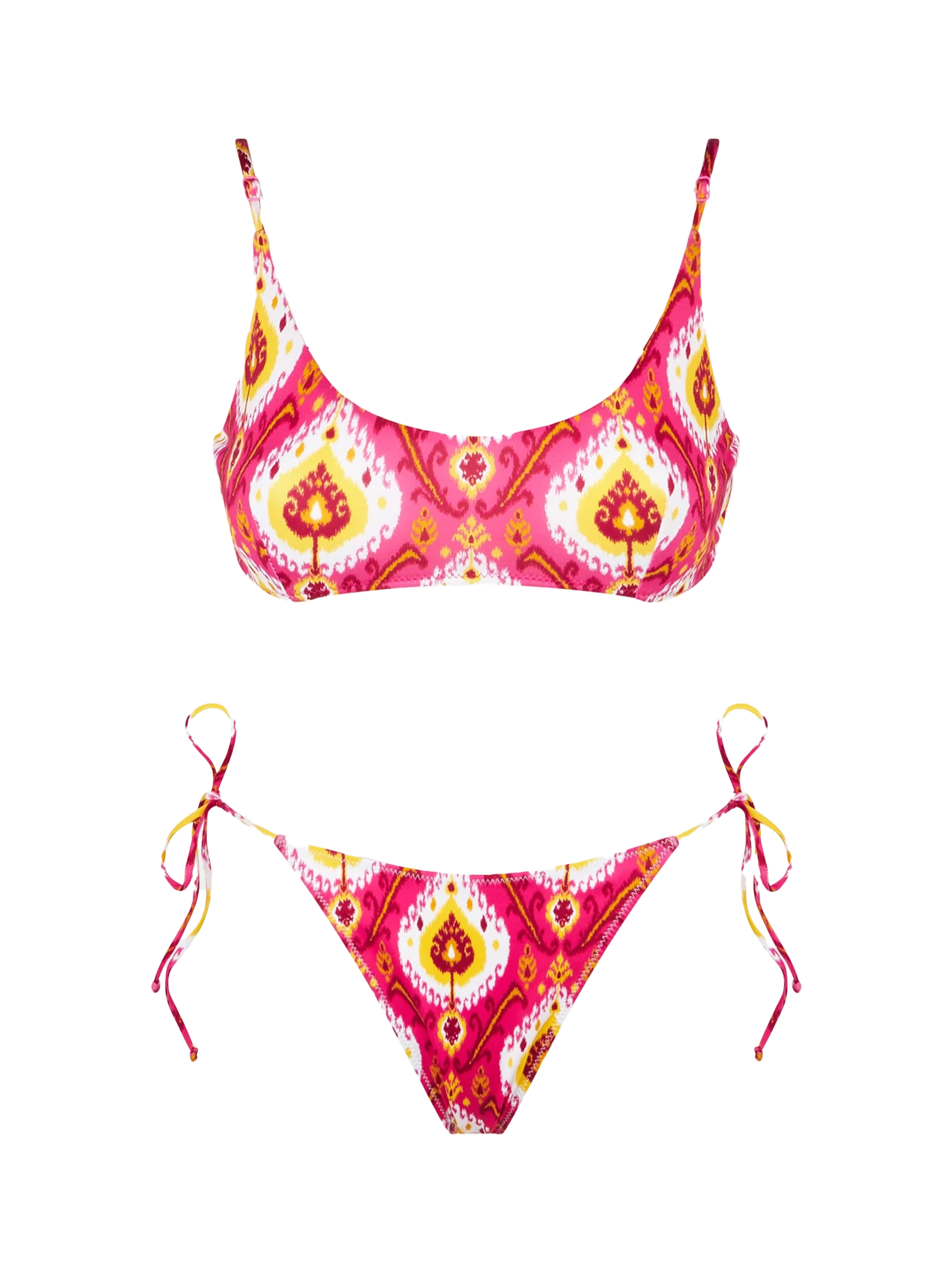 Woman bralette bikini with ikat print - MC2 Saint Barth