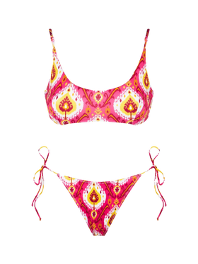 Woman bralette bikini with ikat print - MC2 Saint Barth