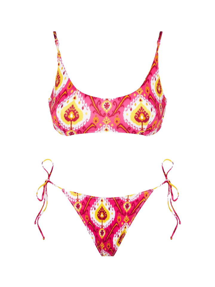 Woman bralette bikini with ikat print - MC2 Saint Barth