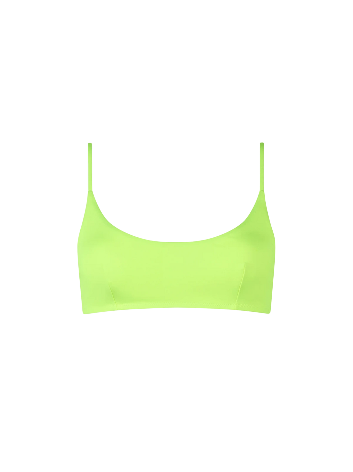 Woman fluo yellow bralette beach top Judy - MC2 Saint Barth