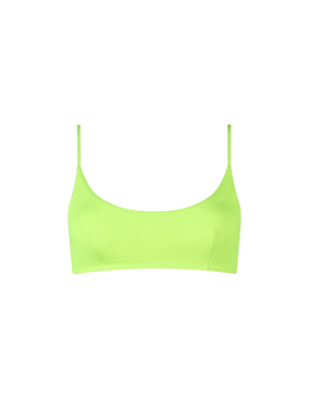 Woman fluo yellow bralette beach top Judy - MC2 Saint Barth