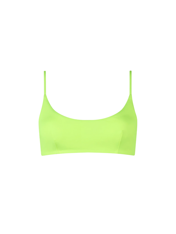 Woman fluo yellow bralette beach top Judy - MC2 Saint Barth
