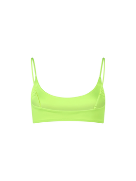 Woman fluo yellow bralette beach top Judy - MC2 Saint Barth