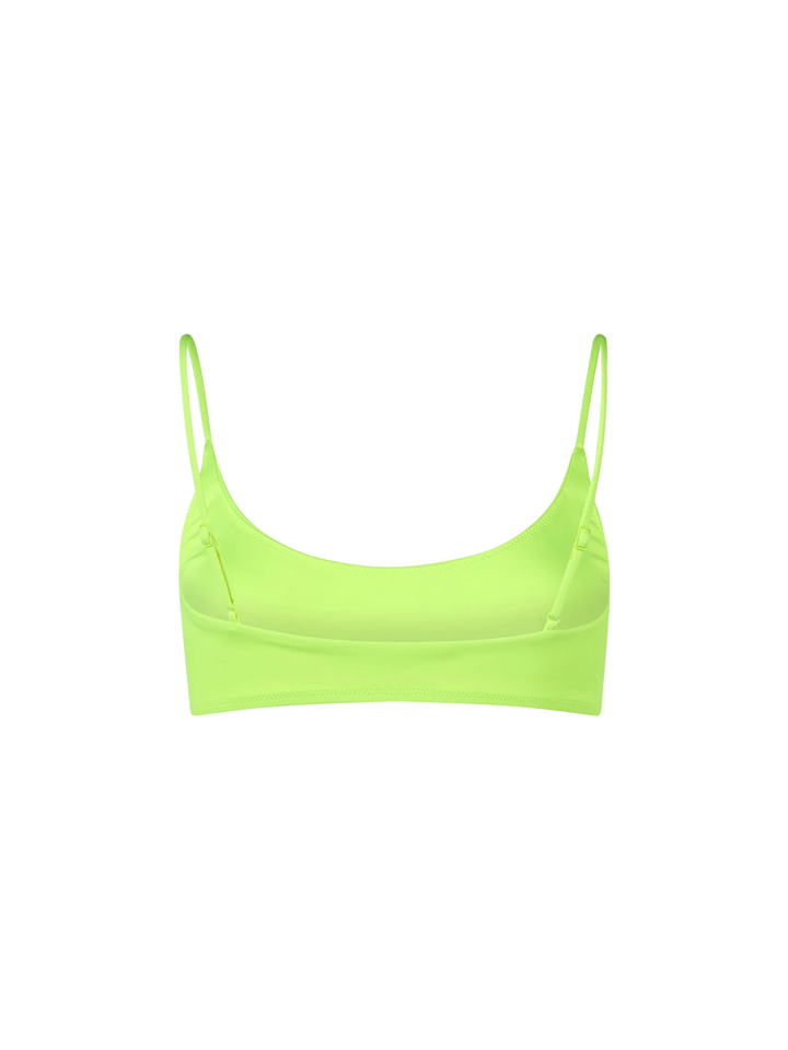 Woman fluo yellow bralette beach top Judy - MC2 Saint Barth