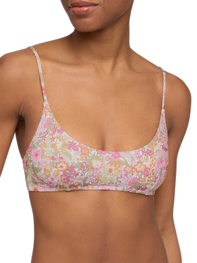 Judy bralette beach top Judy with Margaret Annie print | MADE WITH LIBERTY FABRIC - MC2 Saint Barth