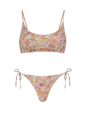 Bralette bikini Judy Virgo with Margaret Annie floral print | MADE WITH LIBERTY FABRIC - MC2 Saint Barth