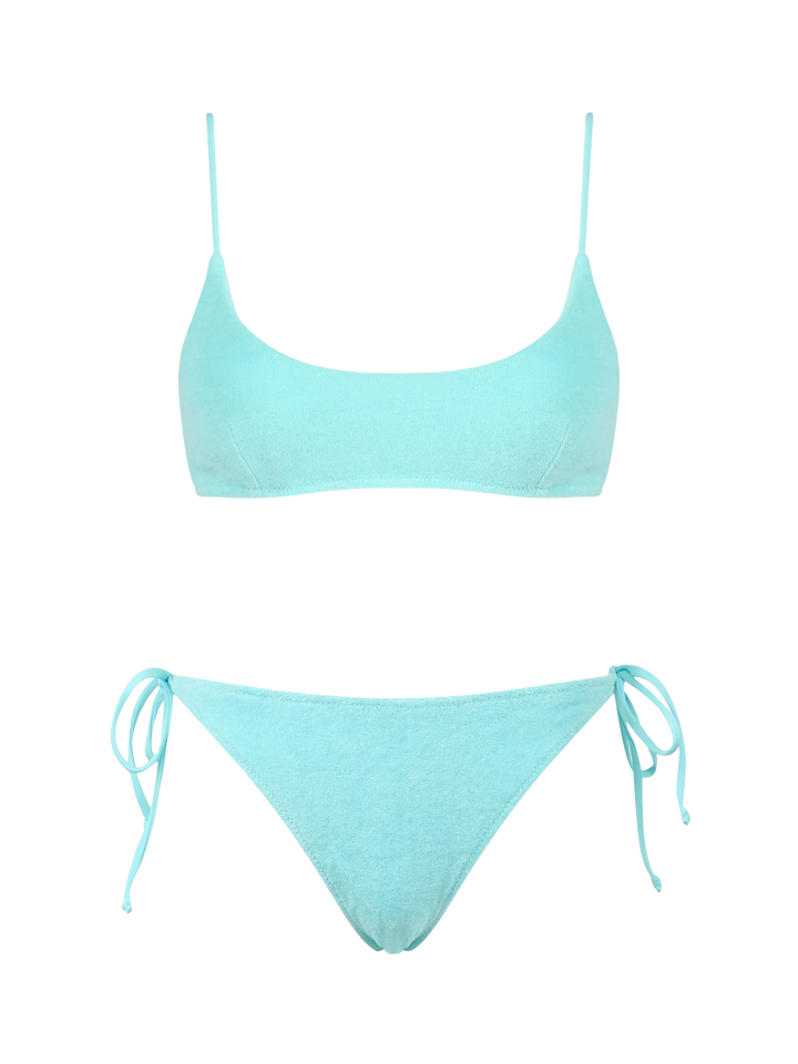 Woman green terry bralette bikini Judy Virgo - MC2 Saint Barth